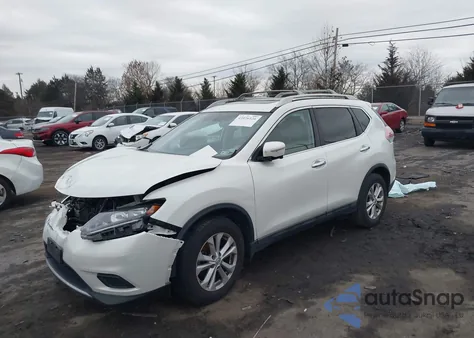 2015 Nissan Rogue Sv z USA, uszkodzony, nr VIN 5N1AT2MT8FC926869